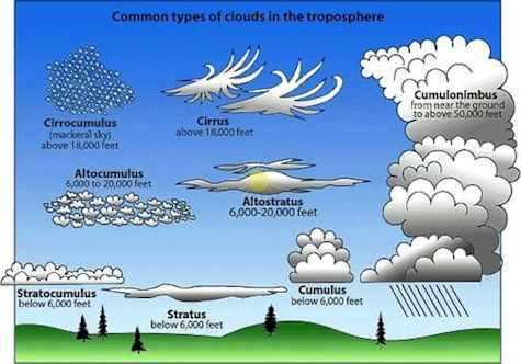 La météo en fonction du type de nuage - Météo Bleue